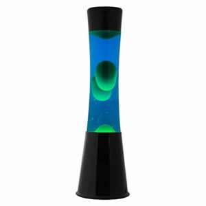 I-TOTAL - Lámpara Lava 40 cm base negra, líquido morado/cer…