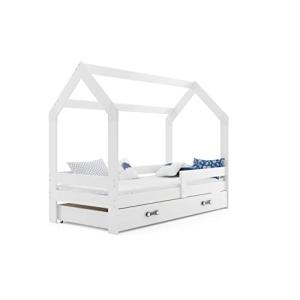 Topbeds Midi Color Blanco 160 x 80 cm Cama Infantil con colchón 