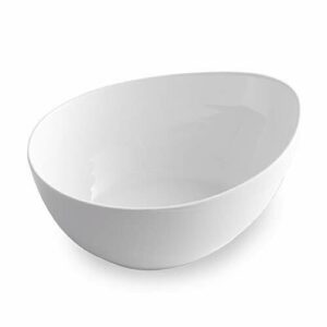 OVUM - Ensaladera de porcelana blanca de 25 cm
