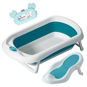 Bañera bebe plegable con asiento de baño antideslizante / B…