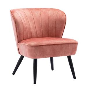 Duhome Silla tapizada sillón Vintage Design con Patas de Me…