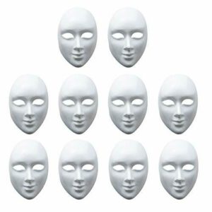 MATANA - 10 Máscaras Blancas para Pintar y Decorar - DIY Má…