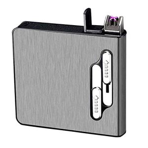 XLKJ Caja de Cigarrillos,Pitilleras USB Recargable Soporte…