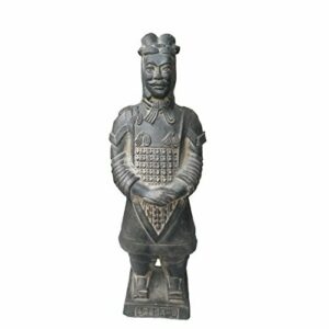 Escultura de guerrero de terracota, antigua China, Dinastía…
