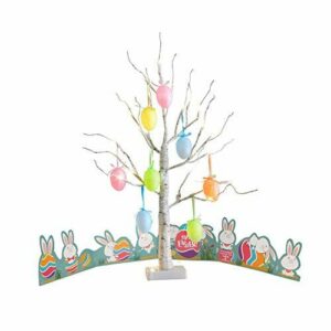 EAMBRITE Árbol de Luz Pascua con Huevos Brillantes Funciona…