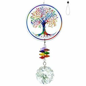 Cristal arco iris atrapasueños de cristal árbol de la vida,…