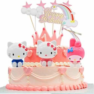 Decoración para tarta de feliz cumpleaños, Miotlsy 15 Pcs H…