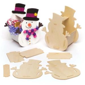 Baker Ross Kits de cestas de madera con diseño de muñeco de…