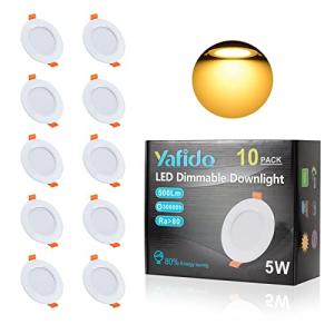 Yafido 10x Regulable Panel LED IP44 5W Equivalente a 40W Ha…
