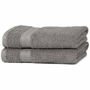 Amazon Basics - Juego de toallas (colores resistentes, 2 to…