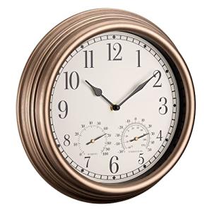 Navaris Reloj de Pared Vintage - Reloj Redondo Ø 30,5 Imper…