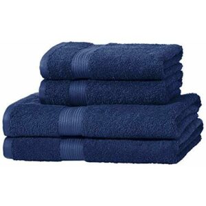 Amazon Basics - Juego de toallas (2 toallas de baño y 2 toa…