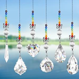 Arcoiris de Cristal,6Piezas Cristal Arcoiris,Colgante Prism…
