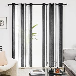 Deconovo Cortinas Dormitorio Moderno Blackout Curtain Suave para Ventanas de Habitación Juvenil 2 Piezas 140 x 245 cm Marrón 
