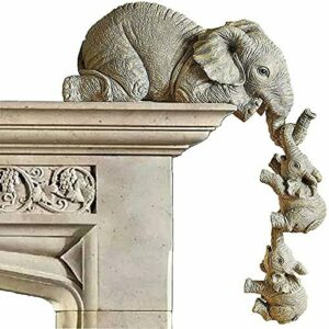 Figuras De Elefante Cariñosas, 3 Pcs Estatua De Adorno Colg…