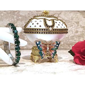UNO DE UN TIPO Designer Emerald Butterfly Swarvoski Faberge…