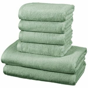 Amazon Basics - Juego de 6 toallas de secado rápido, 2 toal…