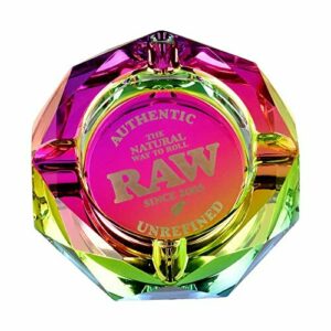 Cenicero Raw de cristal multicolor - Raw Rainbow Glass Asht…