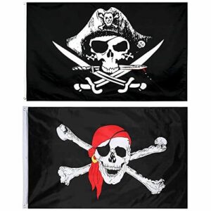 Bandera Pirata, Bandera de Calavera 2 Piezas, Bandera de Jo…