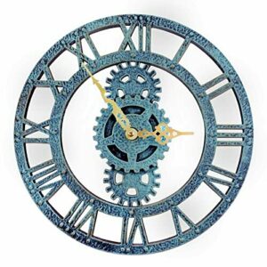 Taodyans Reloj de pared para exteriores, 30 cm, vintage, pa…