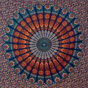 MOMOMUS Tapiz de Mandala - Natural - 100% Algodón, Grande,…