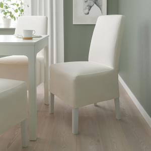IKEA - Silla con funda de largo medio blanco/Inseros blanco