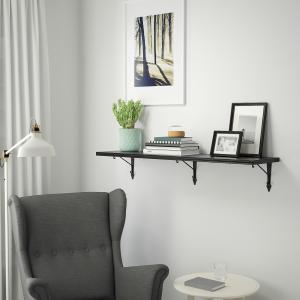 IKEA - Balda Negro-marrón 120x30 cm