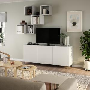 IKEA - EKET Mueble almacenajeTV Blanco Valviken/acero inoxi…
