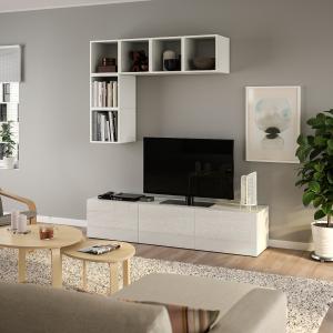 IKEA - Mueble TV Blanco/Selsviken alto brillo/blanco