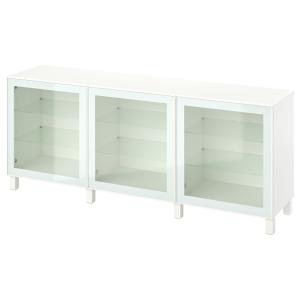 IKEA - Mueble salón Blanco/Glassvik/Stubbarp vidrio transpa…