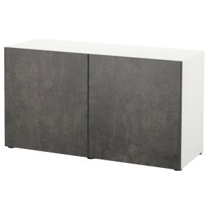 IKEA - Mueble salón Blanco Kallviken/gris oscuro efecto cem…