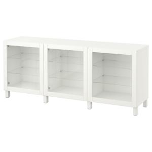 IKEA - Mueble salón Blanco/Sindvik/Stubbarp vidrio transpar…