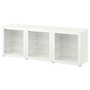 IKEA - Mueble salón Blanco/Sindvik vidrio transparente blan…