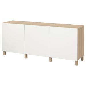 IKEA - Mueble salón Efecto roble tinte blanco/Lappviken bla…