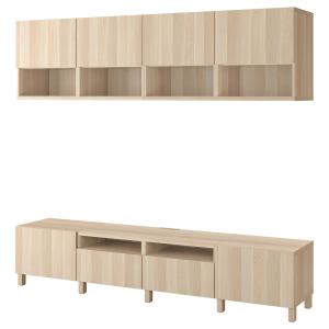 IKEA - Mueble TV Efecto roble tinte blanco/Lappviken/Stubba…