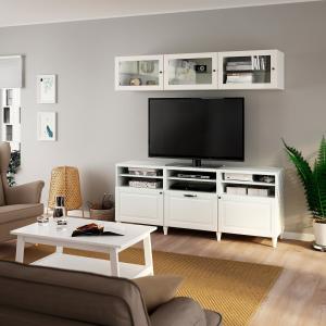 IKEA - Mueble TV puertas vidrio Blanco/Smeviken/Kabbarp vid…