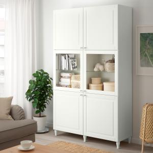 IKEA - Vitrina Blanco Smeviken/Ostvik vidrio transparente b…