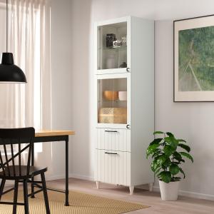 IKEA - Vitrina Blanco/Sutterviken/Kabbarp vidrio transparen…