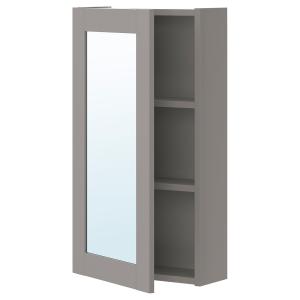 IKEA - Armario con espejo, 1 puerta gris/gris estructura 40…