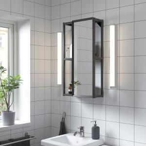 IKEA - Armario de espejo antracita 40x17x75 cm