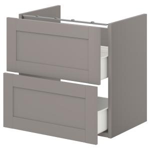 IKEA - Armario lavabo 2 cajones gris/gris estructura 60x42x…