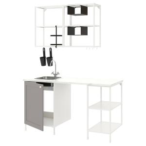 IKEA - Cocina blanco/gris estructura 163x63.5x222 cm