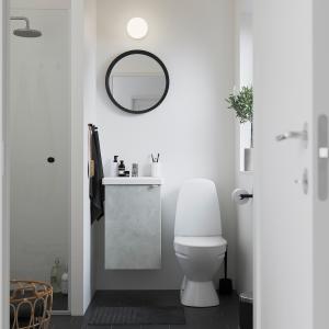 IKEA - Armario lavabo 1prta efecto cemento/blanco Pilkån gr…