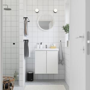 IKEA - Armario lavabo 2prtas blanco/Pilkån grifo