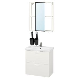 IKEA - Muebles baño j13 blanco/Pilkån grifo