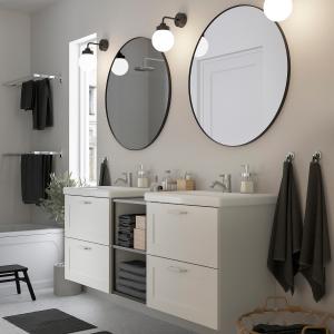 IKEA - Muebles baño j15 blanco estructura/antracita Pilkån…