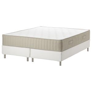 IKEA - Base cama con somier blanco/extra firme natural 160x…