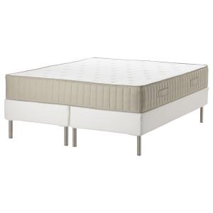 IKEA - Base cama con somier blanco/extra firme natural 180x…