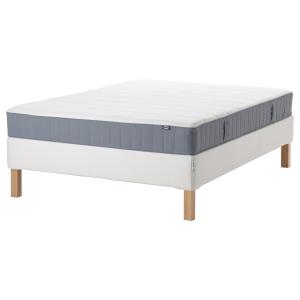 IKEA - Base cama con somier blanco/extra firme azul claro 1…