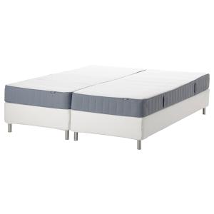 IKEA - Base cama con somier blanco/firme azul claro
